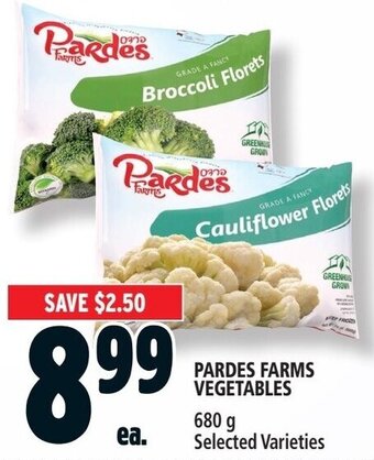 Metro PARDES FARMS VEGETABLES offer