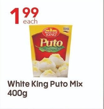 Lucky Supermarket White King Puto Mix 400g offer
