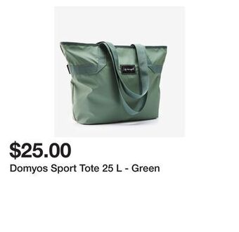 Decathlon Domyos sport tote 25 l - green offer