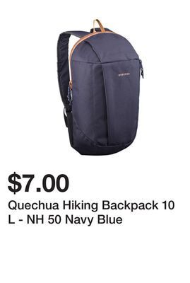 Decathlon Quechua hiking backpack 10 l - nh 50 navy blue offer