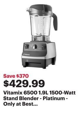Best Buy Vitamix 6500 1.9l 1500-watt stand blender - platinum - only at best buy offer