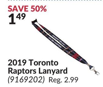 Toronto raptors lanyard