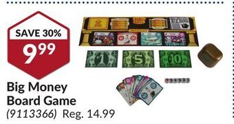 Princess Auto Big money board game offer