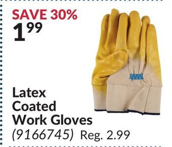 Princess Auto Latex coated work gloves offer