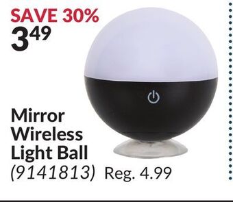 Princess Auto Mirror wireless light ball offer