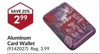 Princess Auto Aluminum card wallet offer