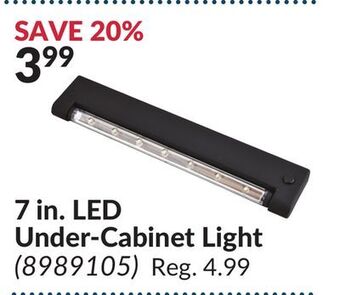 Princess Auto 7 in. led under-cabinet light offer