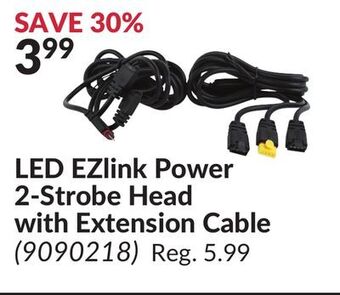 Princess Auto Led ezlink power 2-strobe head with extension cable offer