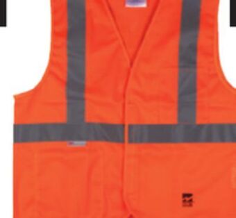 Princess Auto Safety vest orange large/xl mesh hook-and-loop offer