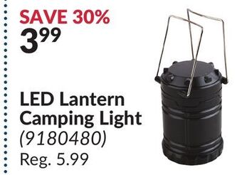 Princess Auto Led lantern camping light offer