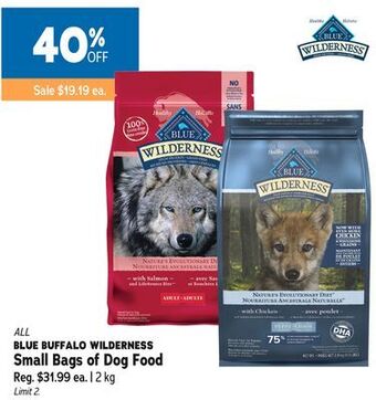 Ren’s Pets Depot All blue buffalo wilderness small bags of dog food offer