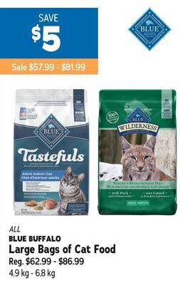 Ren’s Pets Depot All blue buffalo large bags of cat food offer