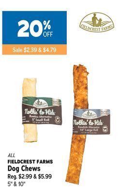 Ren’s Pets Depot All fieldcrest farms dog chews offer