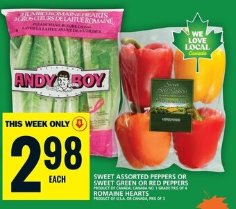Food Basics SWEET ASSORTED PEPPERS OR SWEET GREEN OR RED PEPPERS offer