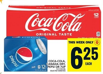 Food Basics COCA-COLA, CANADA DRY, PEPSI or 7UP offer