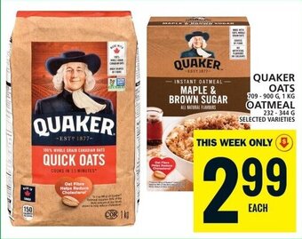 Food Basics QUAKER OATS offer
