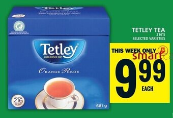 Food Basics TETLEY TEA offer