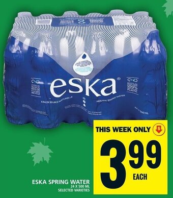 Food Basics ESKA SPRING WATER offer