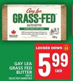 Food Basics GAY LEA GRASS FED BUTTER offer