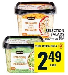 Food Basics SELECTION SALADS offer