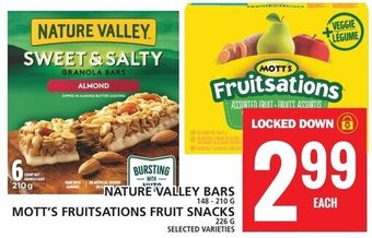 Food Basics NATURE VALLEY BARS MOTT'S FRUITSATIONS FRUIT SNACKS offer
