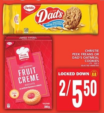 Food Basics CHRISTIE PEEK FREANS OR DAD'S OATMEAL COOKIES offer