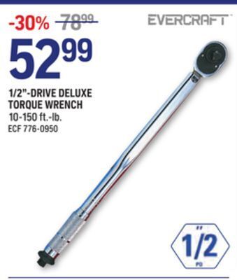 NAPA Auto Parts Evercraft 1/2-drive deluxe torque wrench offer