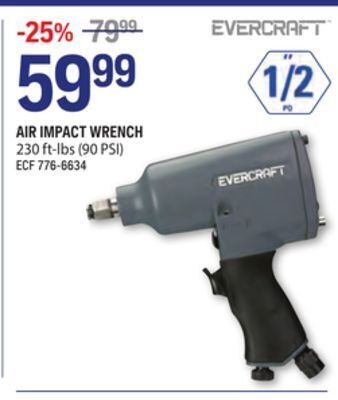 NAPA Auto Parts Evercraft air impact wrench offer
