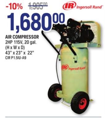 NAPA Auto Parts Ir air compressor offer