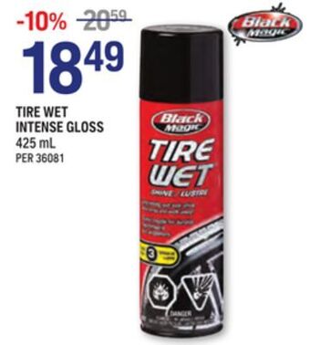 NAPA Auto Parts Black magic tire wet intense gloss offer