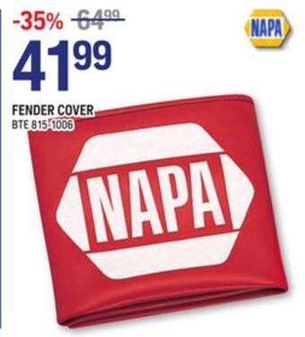 NAPA Auto Parts Napa fender cover offer