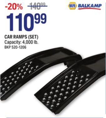 NAPA Auto Parts Napa balkamp car ramps (set) offer