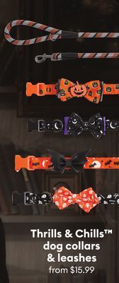 Petsmart Thrills & chills dog collars & leashes offer