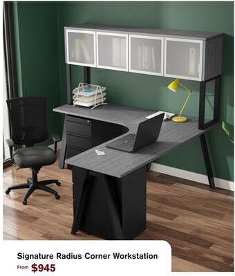 Source Office Furnishings Signature radius corner workstation offer