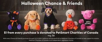 Petsmart Halloween chance & friends offer