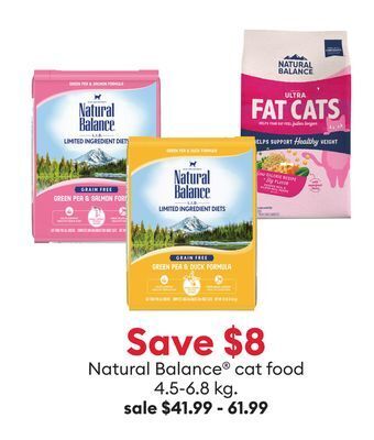 Petsmart Natural balance cat food offer