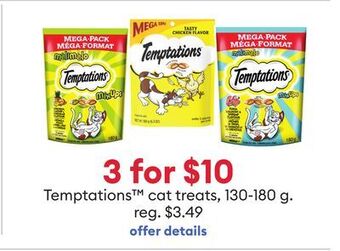 Petsmart Temptations cat treats offer