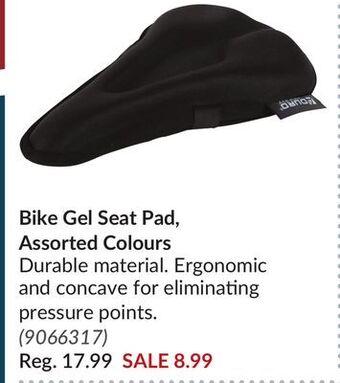 Princess Auto Bike gel seat pad offer