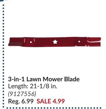 Princess Auto 3-in-1 lawn mower blade offer