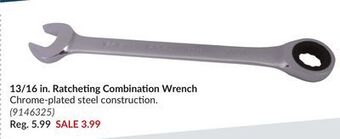 Princess Auto 13/16 in. ratcheting combination wrench offer