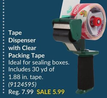 Princess Auto Tape dispenser with clear packing tape offer