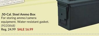 Princess Auto 50-cal. steel ammo box offer