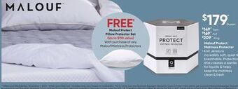 Sleep Country Malouf protect mattress protector offer