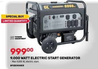 Bumper to Bumper Be 9,000 watt electric start generator offer