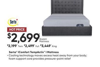 Dormez Vous Serta icomfort tempactiv i mattress offer