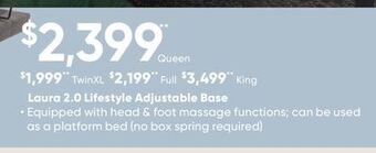 Dormez Vous Laura 2.0 lifestyle adjustable base offer