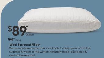Dormez Vous Wool surround pillow offer