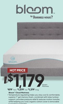 Dormez Vous Bloom cloud mattress offer