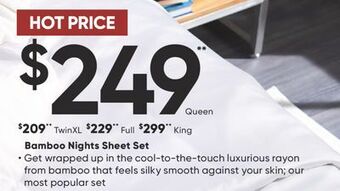Dormez Vous Bamboo nights sheet set offer