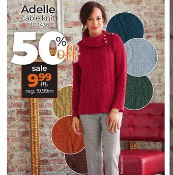 Fabricville Adelle cable knit offer